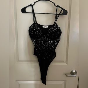 Black Sparkle Body Suit